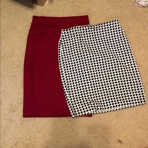 Two pencil skirts size small